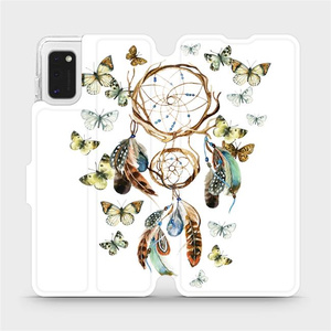 Flipové pouzdro Mobiwear na mobil Samsung Galaxy A41 - M001P Lapač a motýlci