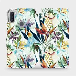 Flipové pouzdro Mobiwear na mobil Samsung Galaxy M11 - M071P Flóra