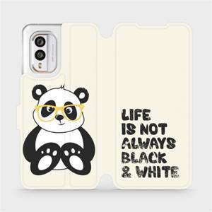 Flip pouzdro Mobiwear na mobil Nokia X30 5G - M041S Panda - life is not