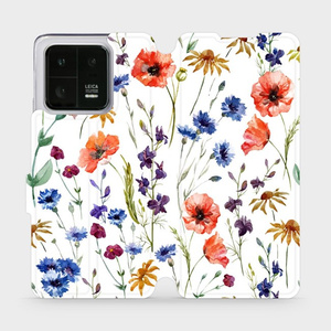 Flip pouzdro Mobiwear na mobil Xiaomi 13 Pro - MP04S Luční kvítí