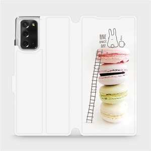 Flipové pouzdro Mobiwear na mobil Samsung Galaxy Note 20 - M090P Makronky - have a nice day