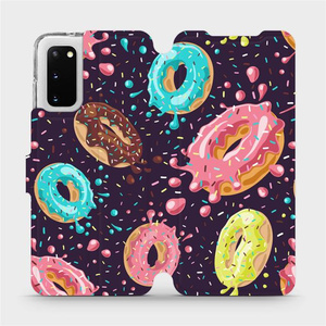 Flip pouzdro Mobiwear na mobil Samsung Galaxy S20 - VP19S Donutky