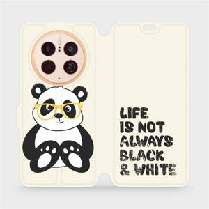 Flip pouzdro Mobiwear na mobil Huawei Mate 50 Pro - M041S Panda - life is not