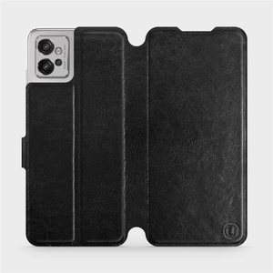 Flip pouzdro Mobiwear na mobil Motorola Moto G32 - C_BLP Black&Orange