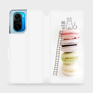 Flipové pouzdro Mobiwear na mobil Xiaomi Poco F3 - M090P Makronky - have a nice day