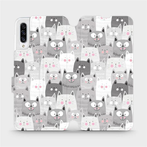 Flipové pouzdro Mobiwear na mobil Samsung Galaxy A30s - M099P Kočičky