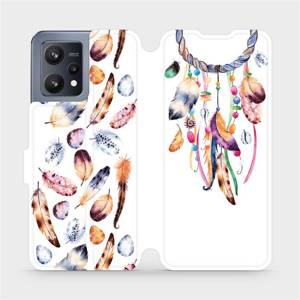Flip pouzdro Mobiwear na mobil Realme 9 - M003S Lapač a barevná pírka