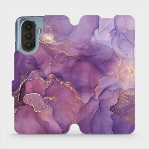 Flip pouzdro Mobiwear na mobil Huawei Nova Y70 - VP20S Fialový mramor