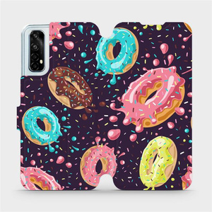 Flip pouzdro Mobiwear na mobil Realme 7 - VP19S Donutky