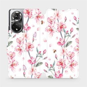 Flip pouzdro Mobiwear na mobil Honor 50 - M124S Růžové květy