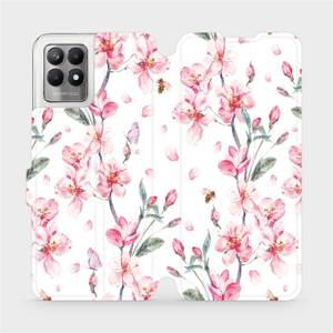 Flip pouzdro Mobiwear na mobil Realme 8i - M124S Růžové květy