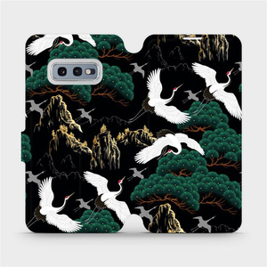 Flip pouzdro Mobiwear na mobil Samsung Galaxy S10e - VP16S Jeřábi
