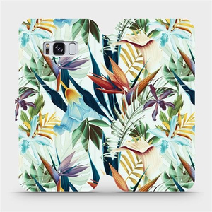 Flipové pouzdro Mobiwear na mobil Samsung Galaxy S8 - M071P Flóra