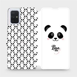 Flipové pouzdro Mobiwear na mobil Samsung Galaxy A71 - M030P Panda Amálka