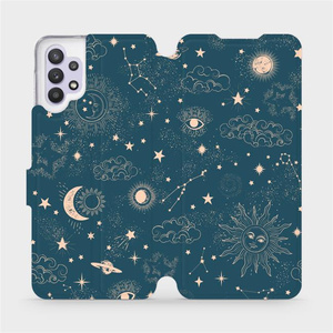 Flip pouzdro Mobiwear na mobil Samsung Galaxy A32 5G - VP14S Magický vesmír