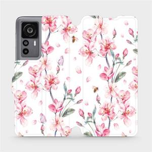Flip pouzdro Mobiwear na mobil Xiaomi 12T Pro / Xiaomi 12T - M124S Růžové květy