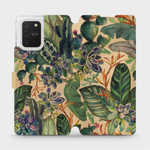 Flip pouzdro Mobiwear na mobil Samsung Galaxy S10 Lite - VP05S Sukulenty