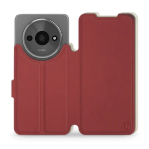 Etui Soft Touch do Xiaomi Redmi A3 - wzór Zachodząca czerwień z platyną