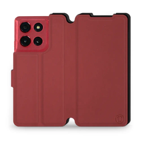 Etui Soft Touch do Motorola Moto G86 Power 5G - wzór Zachodząca czerwień z czernią
