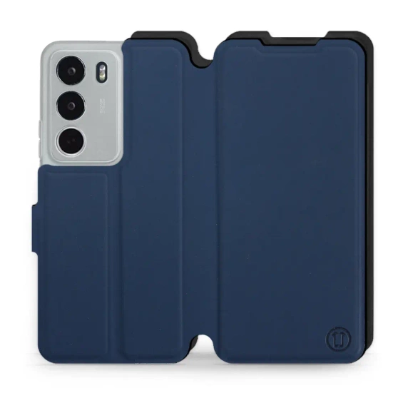 Etui Soft Touch do Realme C71 - wzór Głęboki granat z czernią