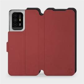 Etui Soft Touch do OPPO Reno 5 Z - wzór Zachodząca czerwień z czernią