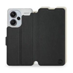 Etui Soft Touch do Xiaomi Redmi Note 13 PRO Plus - wzór Satynowa czerń z platyną