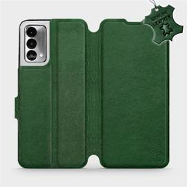 Etui ze skóry naturalnej do Realme GT Master Edition - wzór Green Leather