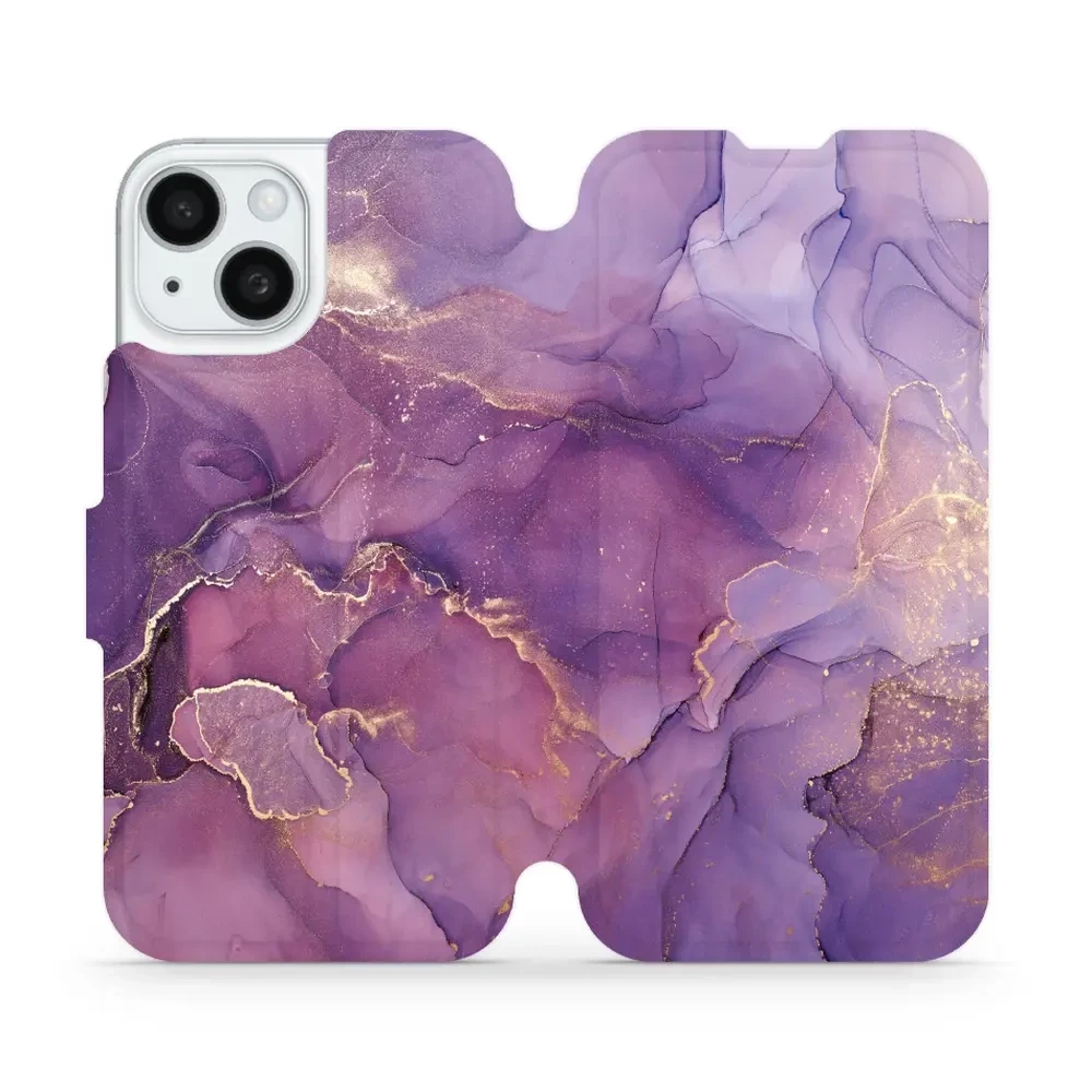 Mobiwear Book, ochrona ekranu, magnetyczne zapięcie, silikonowa wkładka, bezpieczeństwo, fioletowy