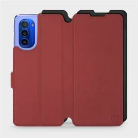Etui Soft Touch do Motorola Moto G51 5G - wzór Zachodząca czerwień z czernią