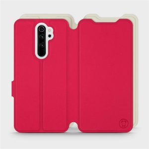 Etui Soft Touch do Xiaomi Redmi Note 8 Pro - wzór Żywa czerwień z platyną