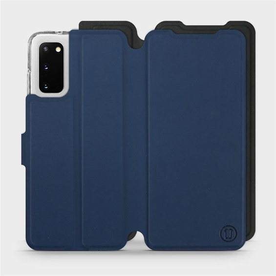 Etui Soft Touch do Samsung Galaxy S20 - wzór Głęboki granat z czernią