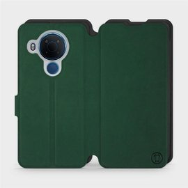 Etui Soft Touch do Nokia 5.4 - wzór Miejska zieleń z czernią