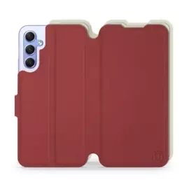 Etui Soft Touch do Samsung Galaxy A34 5G - wzór Zachodząca czerwień z platyną