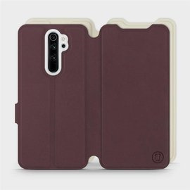 Etui Soft Touch do Xiaomi Redmi Note 8 Pro - wzór Matowy burgund z platyną