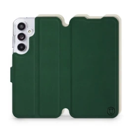 Etui Soft Touch do Samsung Galaxy A55 5G - wzór Miejska zieleń z platyną