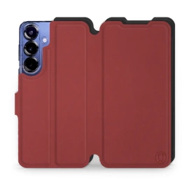 Etui Soft Touch do Samsung Galaxy S25 Plus - wzór Zachodząca czerwień z czernią