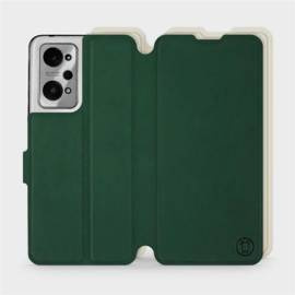Etui Soft Touch do Realme GT 2 - wzór Miejska zieleń z platyną