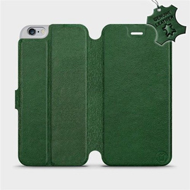 Etui ze skóry naturalnej do Apple iPhone 6s Plus - wzór Green Leather