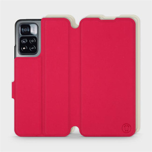 Etui Soft Touch do Xiaomi Redmi Note 11 Pro - wzór Żywa czerwień z platyną