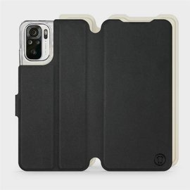 Etui Soft Touch do Xiaomi Redmi Note 10S - wzór Satynowa czerń z platyną