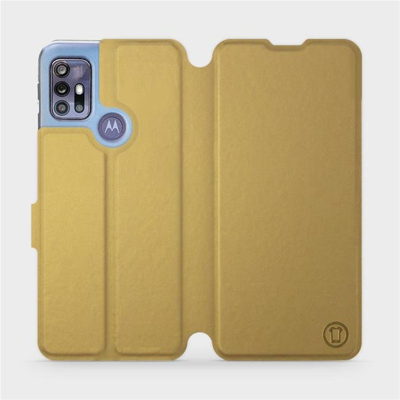 Etui do Motorola Moto G30 - wzór Gold&Orange