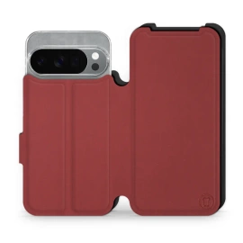Etui Soft Touch do Google Pixel 10 Pro - wzór Zachodząca czerwień z czernią