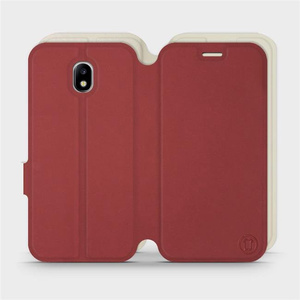 Etui Soft Touch do Samsung Galaxy J5 2017 - wzór Zachodząca czerwień z platyną