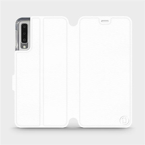 Etui do Samsung Galaxy A7 2018 - wzór White&Orange