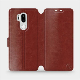 Etui do LG G7 ThinQ - wzór Brown&Gray