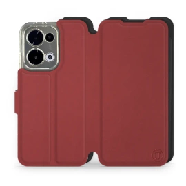 Etui Soft Touch do OPPO Reno 13 - wzór Zachodząca czerwień z czernią