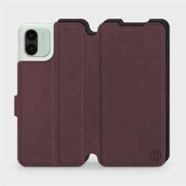 Etui Soft Touch do Xiaomi Redmi A1 - wzór Matowy burgund z czernią