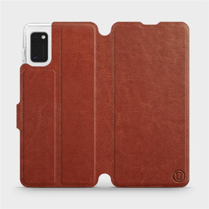 Etui do Samsung Galaxy A41 - wzór Brown&Orange