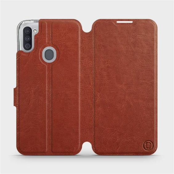 Etui do Samsung Galaxy M11 - wzór Brown&Orange