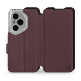 Etui Soft Touch do Huawei Honor 400 Pro - wzór Matowy burgund z czernią